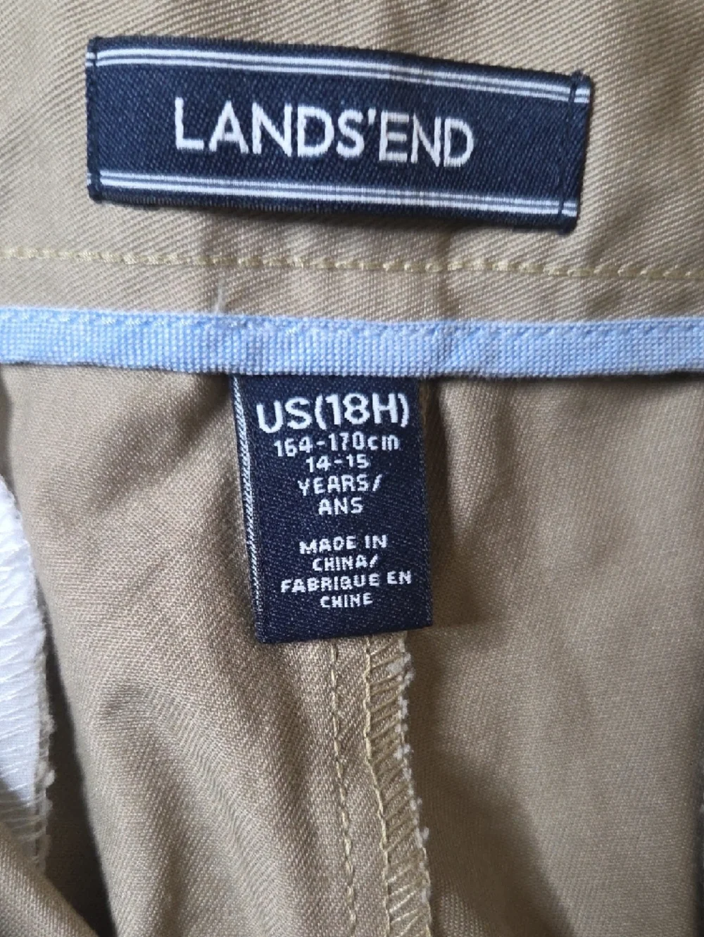 Lands' End‎ Men's Chino Pants in Light Tan